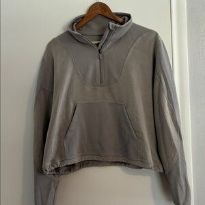 Lululemon Grey Quarter-Zip Hoodie